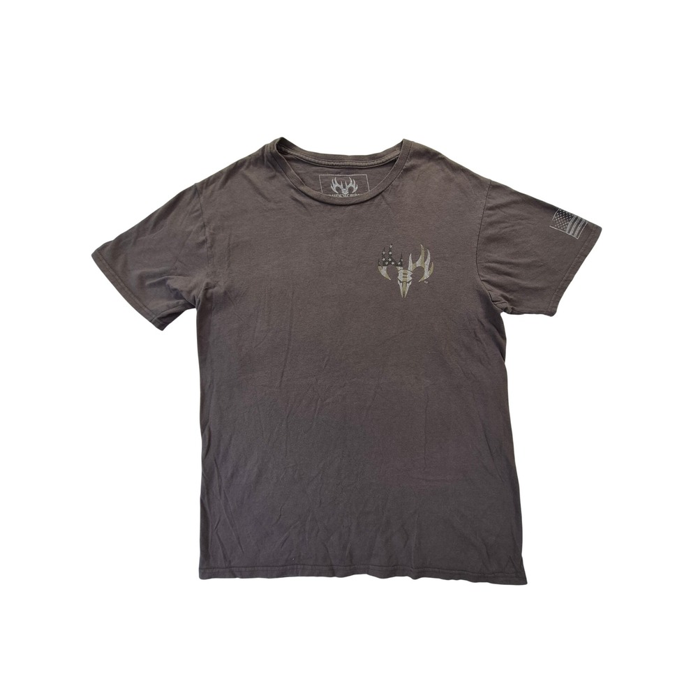Buck Wear Don't Mess With My Faith Family‎ Freedom T-Shirt Men's Large Gray